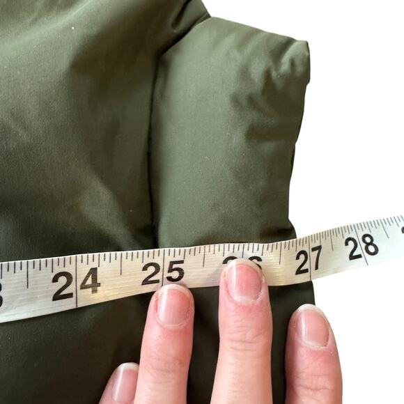 Alpha Industries MA-1 Quilted Bomber Jacket Olive Green Puffer - Picture 10 of 10